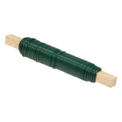 Floristik24 Gėlių vielos vyniojimo vielos rišimo viela žalia 0,65mm 100g 3 vnt