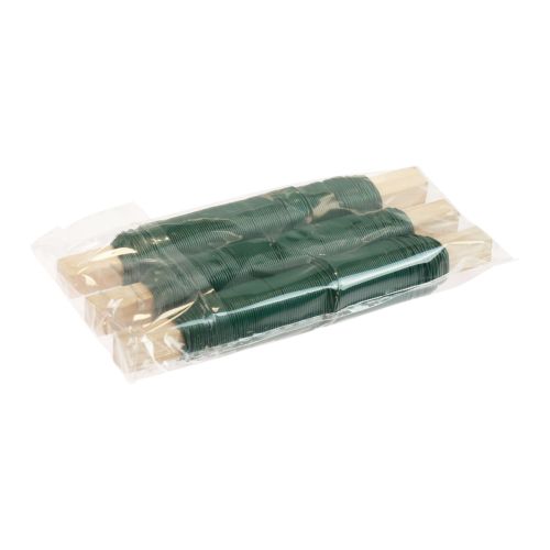 Floristik24 Gėlių vielos vyniojimo vielos rišimo viela žalia 0,65mm 100g 3 vnt
