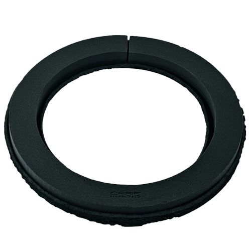 Gėlių putplasčio žiedas juodas Ø44cm H6cm 2vnt