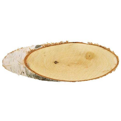 daiktų Beržiniai diskai ovalūs natūralaus medžio diskų apdaila 18-22cm 10 vnt