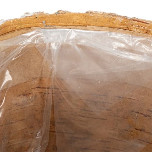 daiktų Žievės imitacijos augalų vazonas, idealiai tinka kaimiškam interjero dizainui ir augalų dekoravimui, 12 cm, 4 vnt.