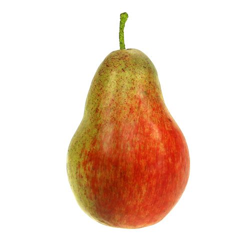 Floristik24 Kriaušės raudonos, žalios 11cm - 12cm 3vnt