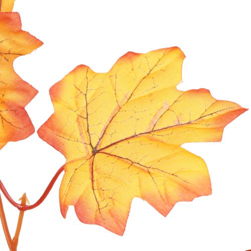 daiktų Lapų girlianda rudens girlianda oranžinė geltona 168cm 2vnt