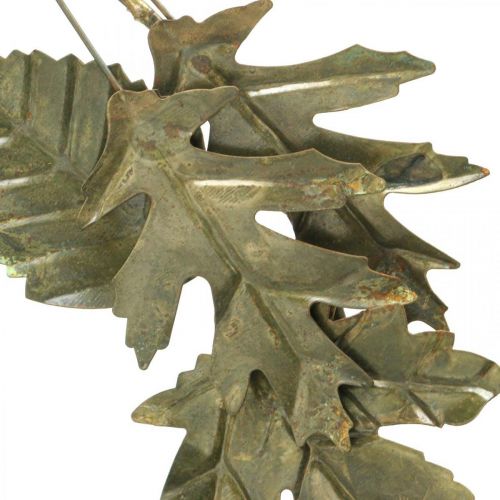 daiktų Dekoratyvinis žiedas metalinis vainikas sienų dekoravimo lapai žalvaris Ø52cm