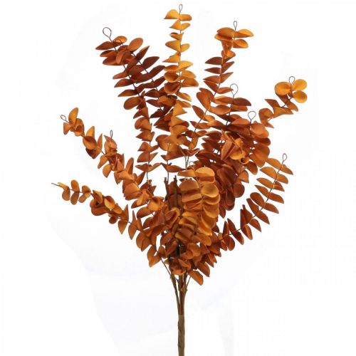 Floristik24 Dirbtiniai augalai rudens puošmena dirbtinė šakelė lapai oranžiniai 46cm