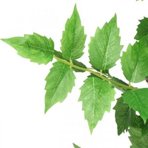 Deco šakelė Dirbtinių lapų šakelė Žalia beržo šakelė 90cm