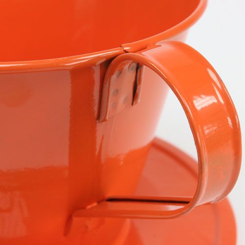 daiktų Dekoratyvinis puodelis oranžinis Ø16cm H11cm