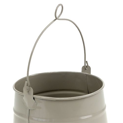 Floristik24 Metalinis kibiras Ø12cm H11,5cm purvas