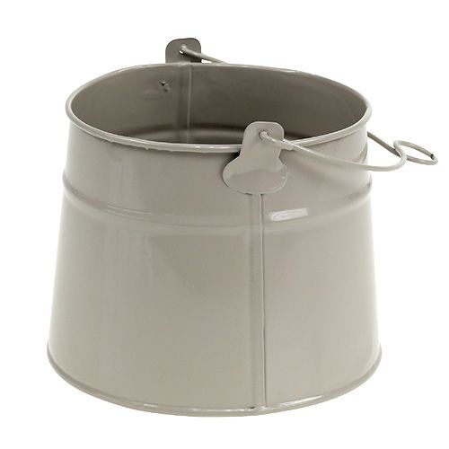 Floristik24 Metalinis kibiras Ø12cm H11,5cm purvas