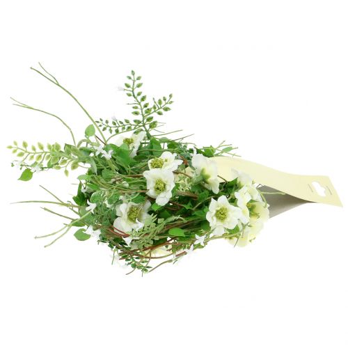 Floristik24 Gėlių girlianda balta 180cm