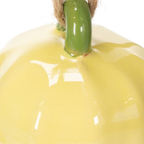 daiktų Keraminiai gėlių pakabukai, linksmo dizaino, gėlių rašto, pavasariškos dekoracijos, 9 cm, 6 vnt.