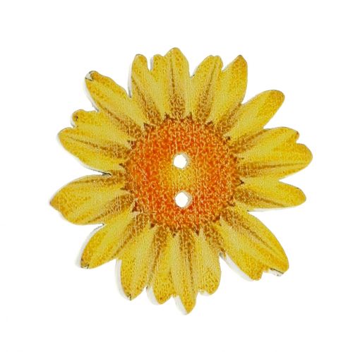 Floristik24 Gėlės kaip sagos iš medžio Ø3,5cm asorti 90vnt