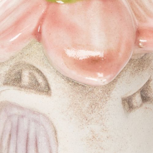 daiktų Pakabinamos dekoracijos gėlės keraminiai fėjų nameliai kaip dekoracija pakabinimui 6 cm 6 vnt.