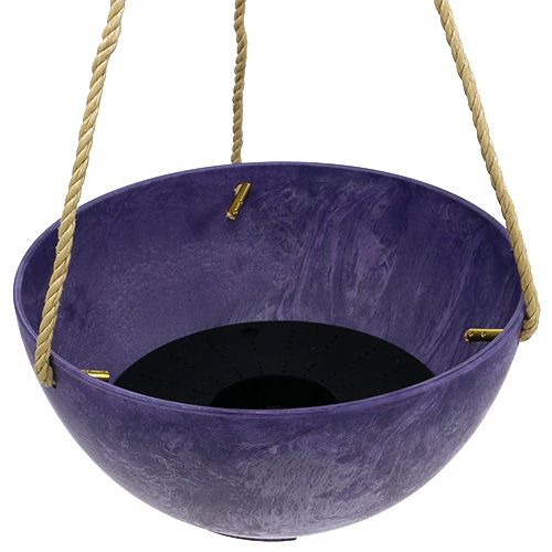 Floristik24 Gėlių krepšelis &quot;Fiona&quot; Ø25cm H12cm violetinis