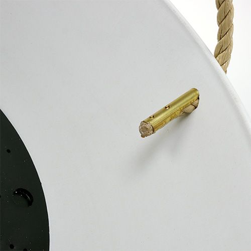 Floristik24 Pakabinamas krepšelis "Fiona" Ø25cm H12cm Baltas