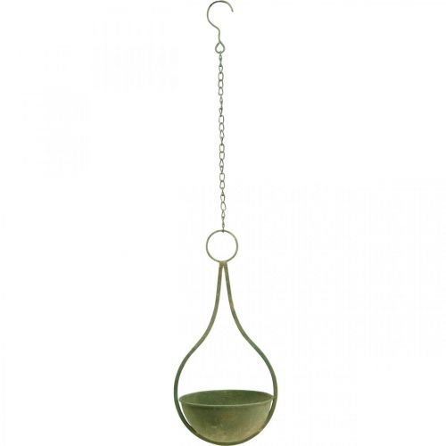 daiktų Gėlių krepšelis, pakabinamas krepšelis, metalo apdailos sodas Ø16cm H38cm