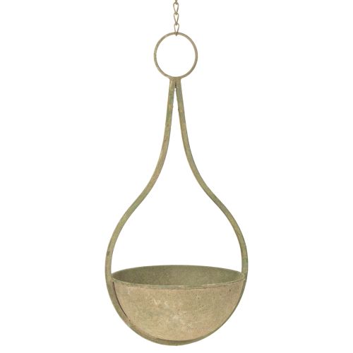 Floristik24 Gėlių krepšelis, pakabinamas krepšelis, metalo apdailos sodas Ø16cm H38cm