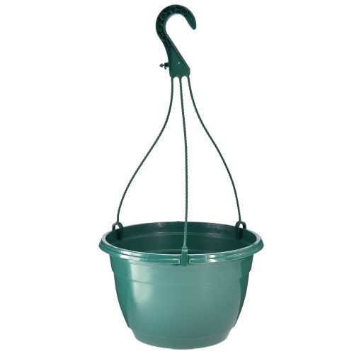 Floristik24 Pakabinamas krepšelis žalias vazonas pakabinamas vazonas Ø25cm H50cm