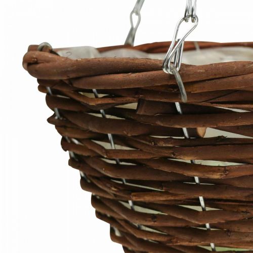 daiktų Pakabinamas krepšelis Rudas Pakabinamas krepšelis Pakabinamas krepšelis Augalų krepšelis Ø31cm 2vnt