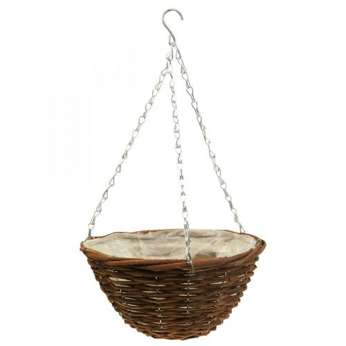 daiktų Pakabinamas krepšelis Rudas Pakabinamas krepšelis Pakabinamas krepšelis Augalų krepšelis Ø31cm 2vnt