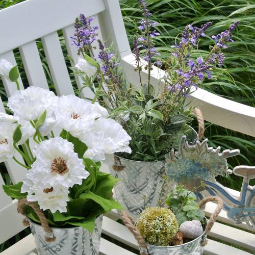 daiktų Gėlių puošmena levanda dirbtinių augalų vazonėlyje