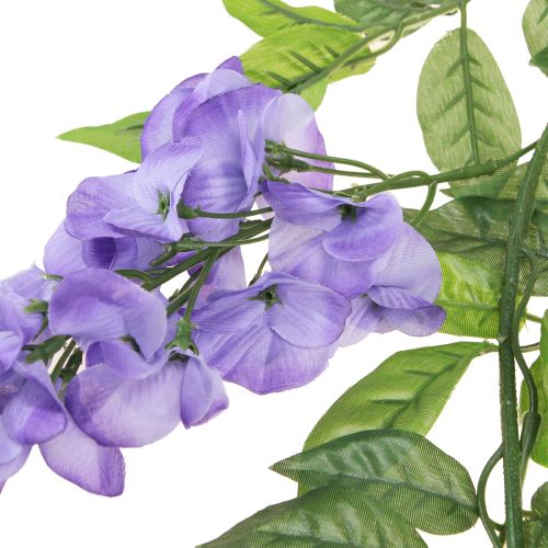 daiktų Gėlių girlianda dirbtinė girlianda wisteria violetinė žalia 155cm