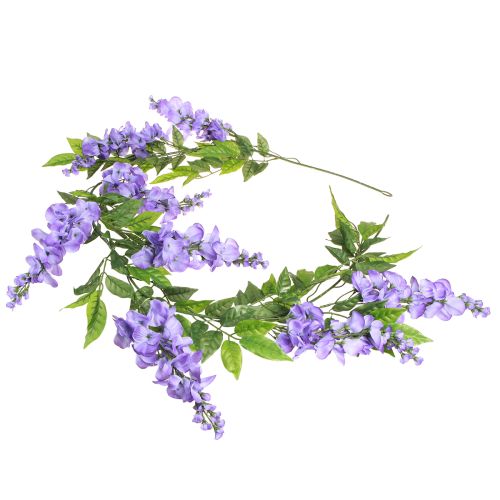 daiktų Gėlių girlianda dirbtinė girlianda wisteria violetinė žalia 155cm