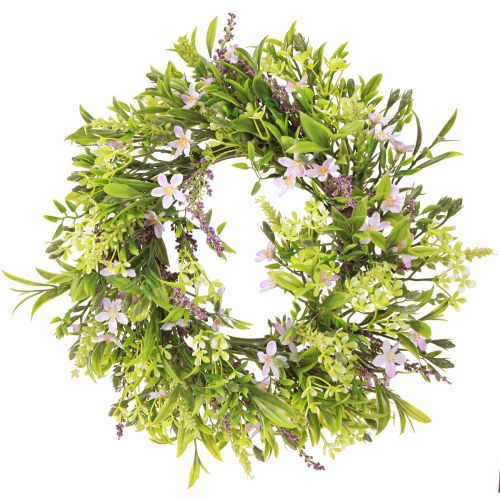 daiktų Dirbtinis levandų Bacho gėlių vainikas Violetinė Ø33cm