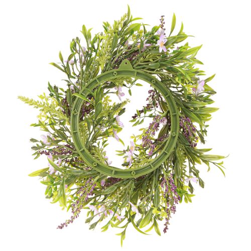 daiktų Dirbtinis levandų Bacho gėlių vainikas Violetinė Ø33cm