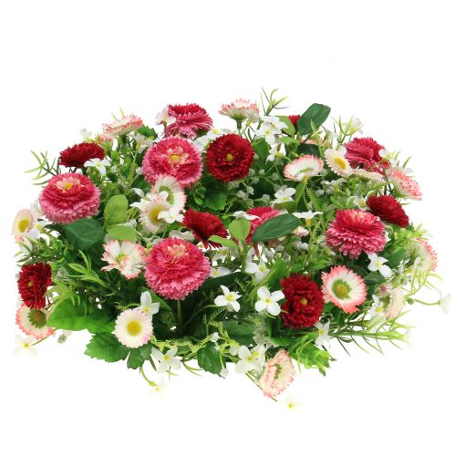 Floristik24 Gėlių vainikas su Bellis Pink-White Ø30cm