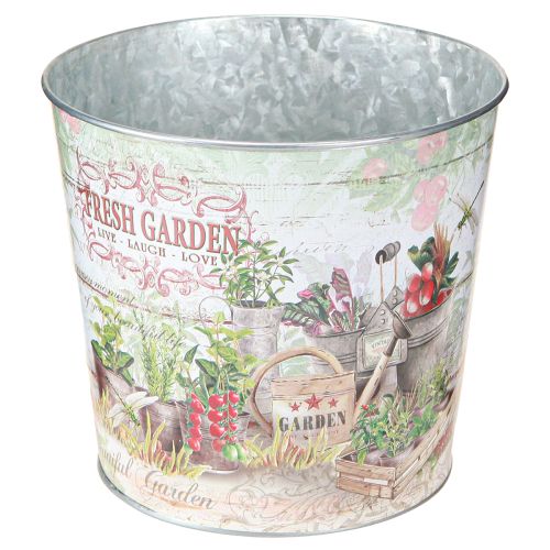 daiktų Vazonas mažas metalo spalvos Fresh Garden H16cm 2vnt