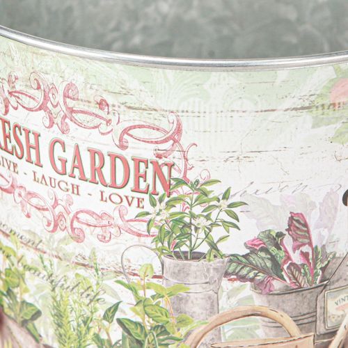 daiktų Vazonas mažas metalo spalvos Fresh Garden H16cm 2vnt