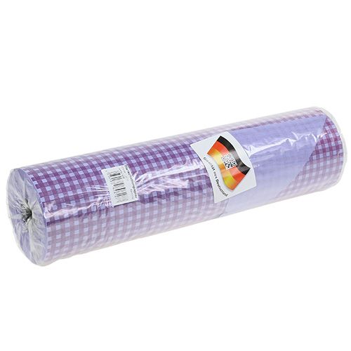 daiktų Gėlių popierius 37,5 cm čekis violetinis 100 m