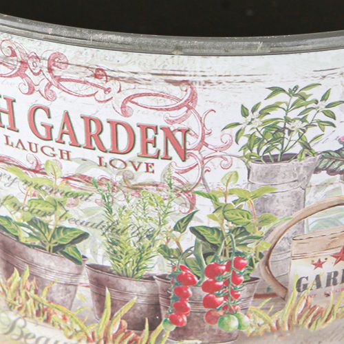 daiktų Gėlių dubuo vintažinis plastikas Fresh Garden spalvingas Ø21cm 2vnt