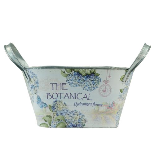 daiktų Gėlių dubuo su rankenomis ovalios metalinės hortenzijos 32×15×15cm