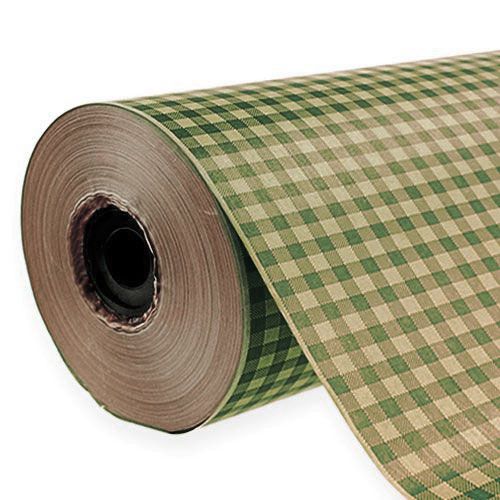 Gėlė šilkas 50cm languotas žalias 5kg