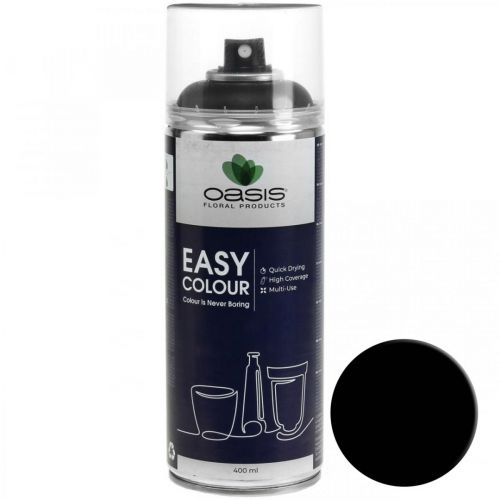 Floristik24 OASIS® Easy Color Spray, dažų purškiklis juodas 400ml