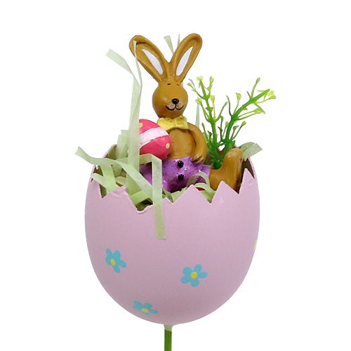 Floristik24 Gėlių kamštelio kiaušinis su gyvūnų rūšimi. 8cm L30cm 4vnt