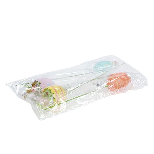 Floristik24 Gėlių kamštelio kiaušinis su gyvūnų rūšimi. 8cm L30cm 4vnt