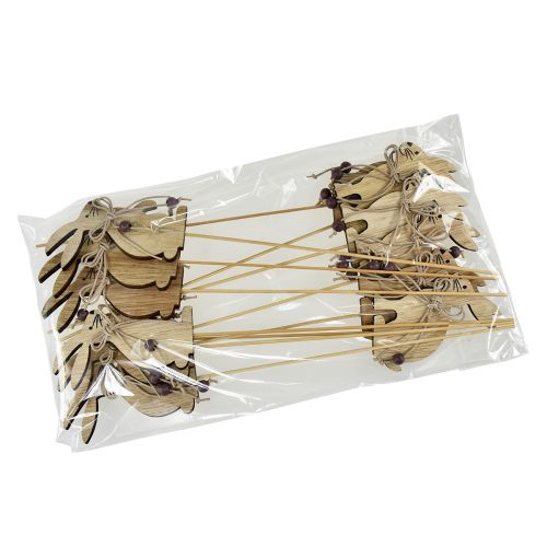 daiktų Gėlių kamštukas medinis Velykų zuikio papuošimas 8cm x 6cm 12 vnt