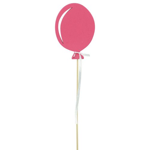 daiktų Gėlių kamštelių puokštės puošmena torto viršus balionas rožinis 28cm 8vnt