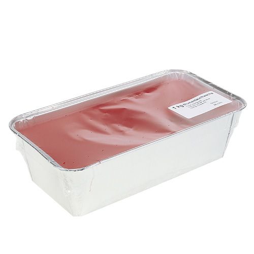 Floristik24 Gėlių panardinimo vaškas 1kg Rubinas