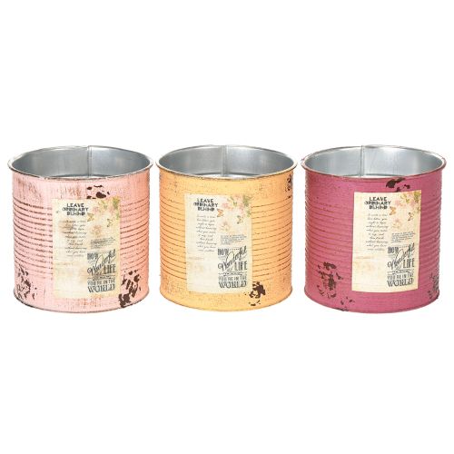 daiktų Vintažinio dizaino gėlių vazonai svetainei ir biurui, 15 cm, 3 vnt.