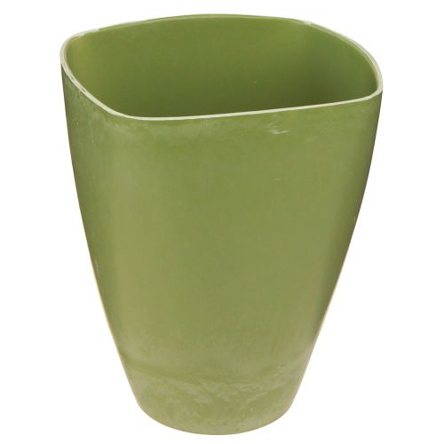 Floristik24 Orchidėjų vazonas gėlių vazonas plastikinis vaza žalias H16,5cm 4vnt