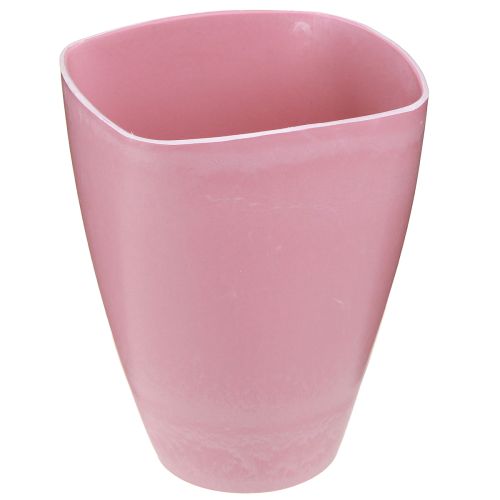 daiktų Vazonas plastikinis vaza orchidėjų vazonas rožinis H16,5cm 4vnt