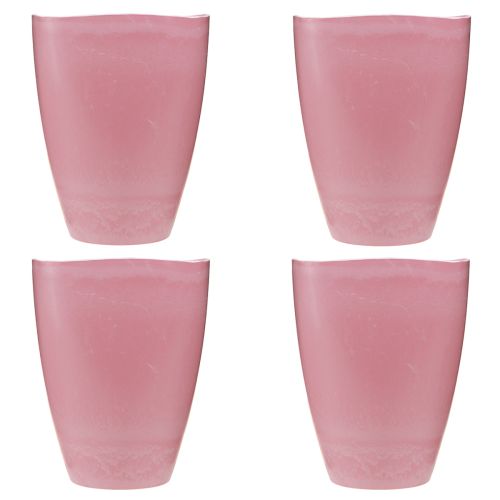 daiktų Vazonas plastikinis vaza orchidėjų vazonas rožinis H16,5cm 4vnt