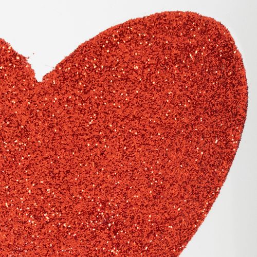 daiktų Baltas gėlių vazonas su raudona širdele, sodintuvas, Ø13cm, aukštis 10.5cm