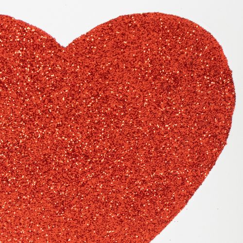 daiktų Baltas gėlių vazonas su raudona širdele, sodintuvas, Ø18cm, aukštis 13,5cm