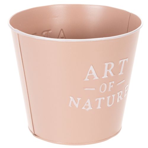 daiktų Cinko vazonas „Art of Nature“, sendintos rožės spalvos, Ø17,5 cm, aukštis 15 cm