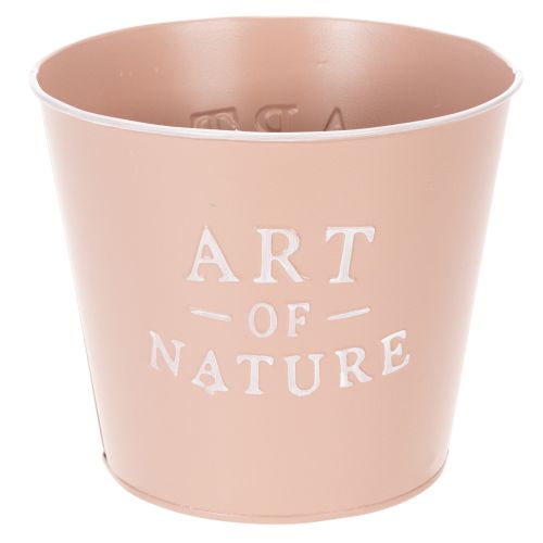 daiktų Cinko vazonas „Art of Nature“, sendintos rožės spalvos, Ø17,5 cm, aukštis 15 cm